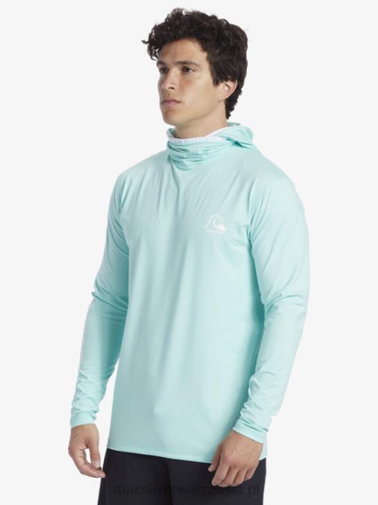 mężczyźni Quiksilver koszulka surfingowa z długim rękawem Heritage Upf 50 4DBV419 błękitny wrzos