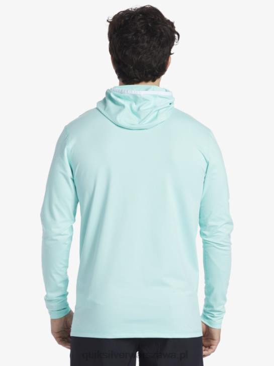 mężczyźni Quiksilver koszulka surfingowa z długim rękawem Heritage Upf 50 4DBV419 błękitny wrzos