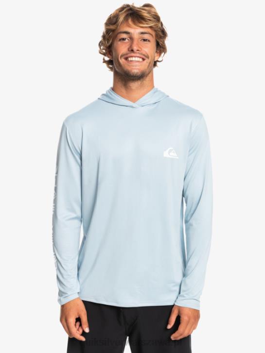 mężczyźni Quiksilver koszulka surfingowa z długim rękawem omni session upf 50 4DBV771 niebiański błękit