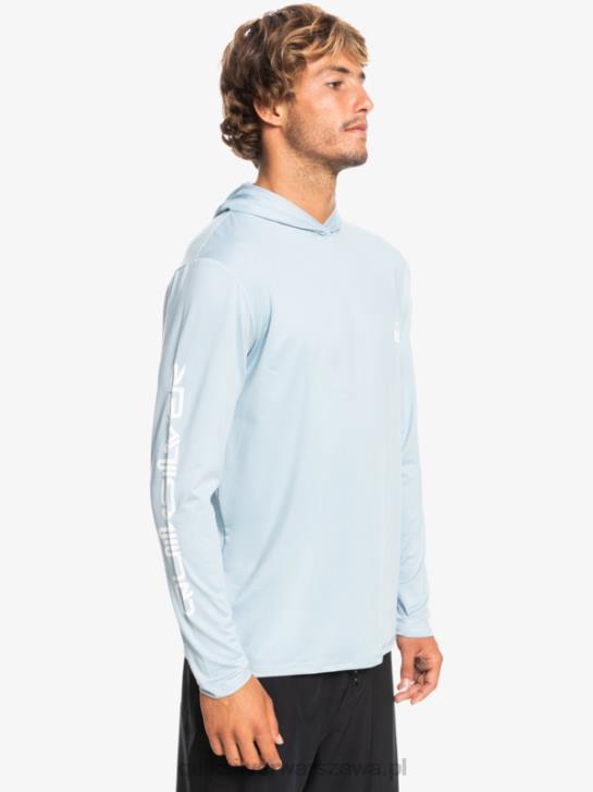 mężczyźni Quiksilver koszulka surfingowa z długim rękawem omni session upf 50 4DBV771 niebiański błękit