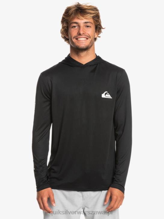mężczyźni Quiksilver koszulka surfingowa z długim rękawem omni session upf 50 4DBV773 czarny