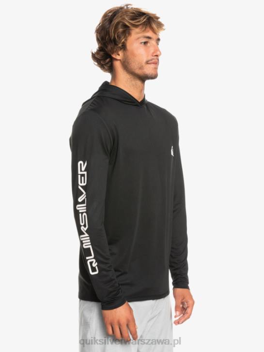 mężczyźni Quiksilver koszulka surfingowa z długim rękawem omni session upf 50 4DBV773 czarny