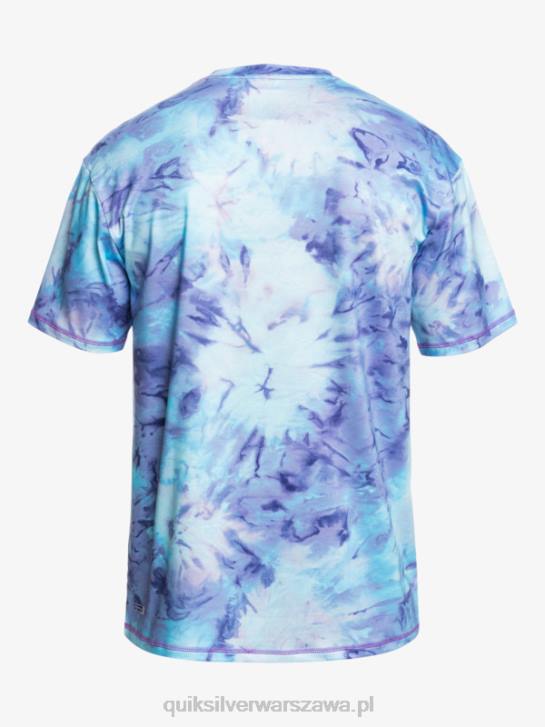 mężczyźni Quiksilver koszulka surfingowa z krótkim rękawem digital session upf 50 4DBV1085 niebieskie niebo