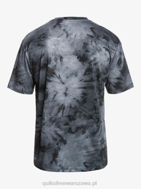 mężczyźni Quiksilver koszulka surfingowa z krótkim rękawem digital session upf 50 4DBV1086 czarny