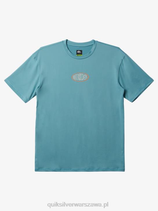 mężczyźni Quiksilver koszulka surfingowa z krótkim rękawem mix session upf 50 4DBV314 kamea niebieski