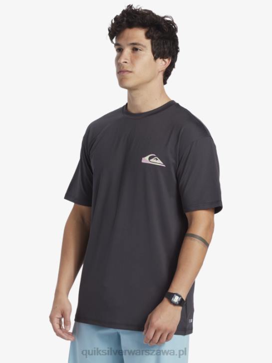 mężczyźni Quiksilver koszulka surfingowa z krótkim rękawem mix session upf 50 4DBV316 asfalt