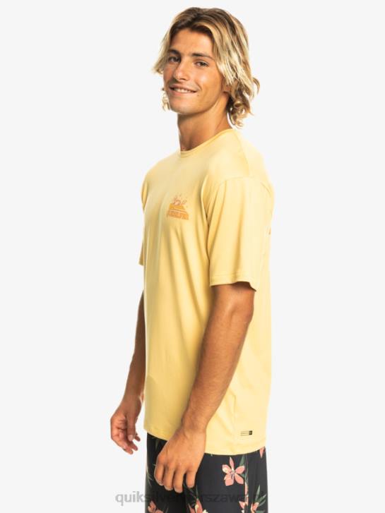mężczyźni Quiksilver koszulka surfingowa z krótkim rękawem mix session upf 50 4DBV317 pszenica