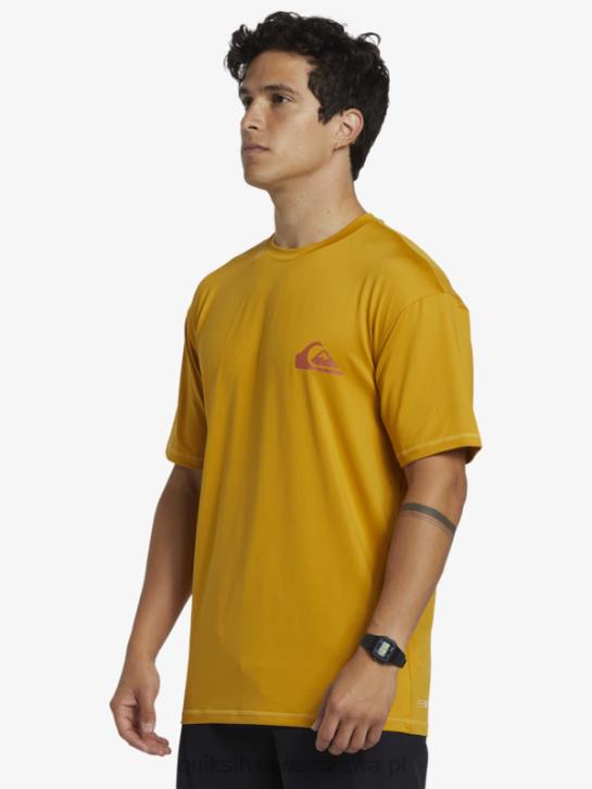 mężczyźni Quiksilver koszulka surfingowa z krótkim rękawem mix session upf 50 4DBV317 pszenica