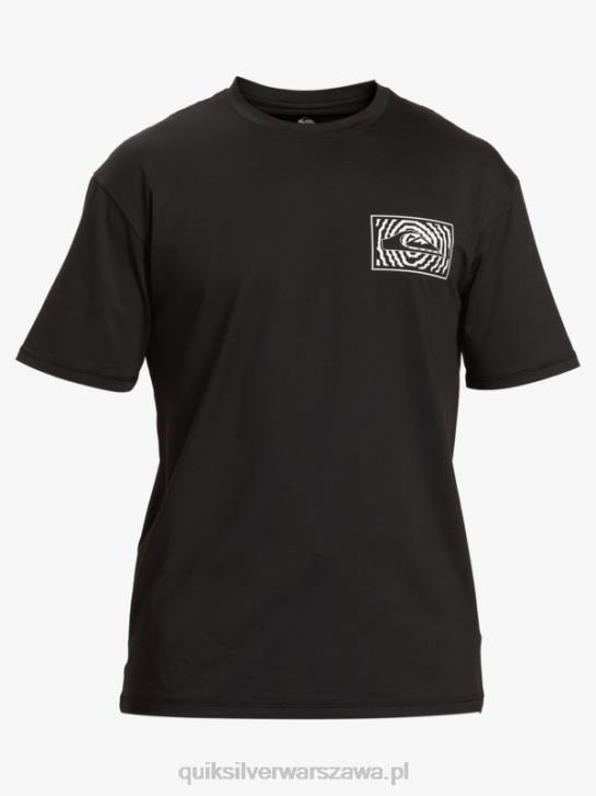 mężczyźni Quiksilver koszulka surfingowa z krótkim rękawem mix session upf 50 4DBV318 czarny
