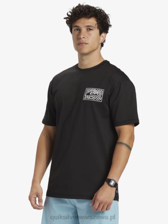 mężczyźni Quiksilver koszulka surfingowa z krótkim rękawem mix session upf 50 4DBV318 czarny