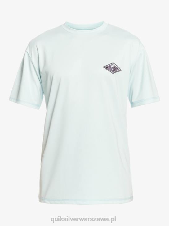 mężczyźni Quiksilver mix koszulka surfingowa upf 50 z krótkim rękawem 4DBV1809 niebiesko szary