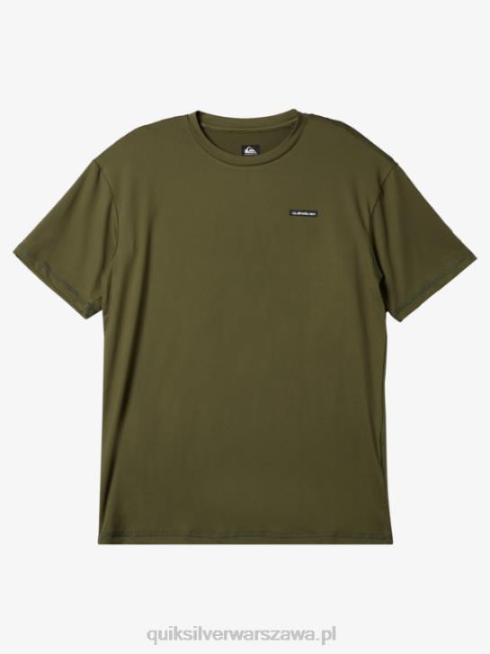 mężczyźni Quiksilver omni session upf 50 koszulka surfingowa z krótkim rękawem 4DBV538 czterolistna koniczyna