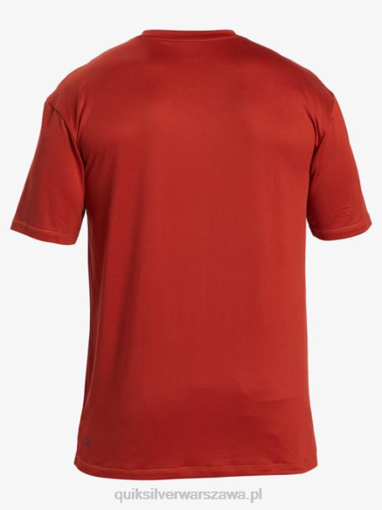 mężczyźni Quiksilver omni session upf 50 koszulka surfingowa z krótkim rękawem 4DBV539 czerwona ochra