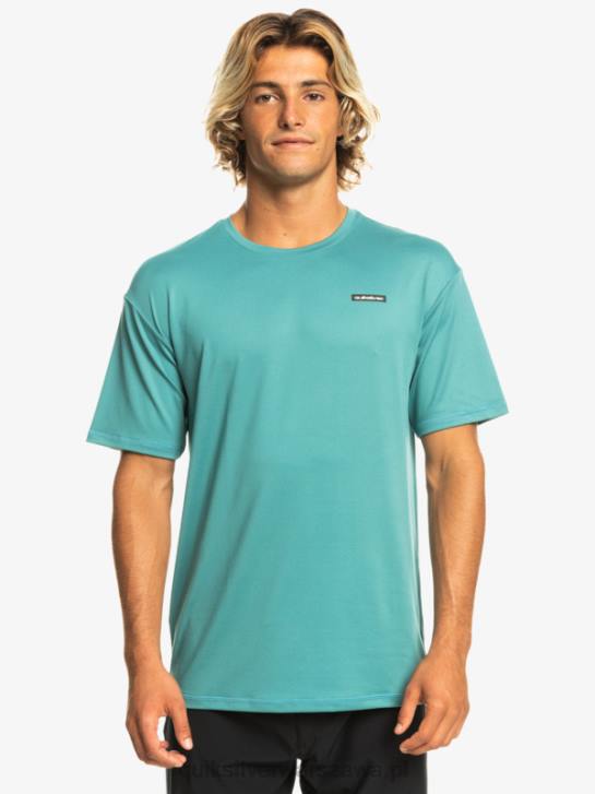 mężczyźni Quiksilver omni session upf 50 koszulka surfingowa z krótkim rękawem 4DBV542 bretoński niebieski
