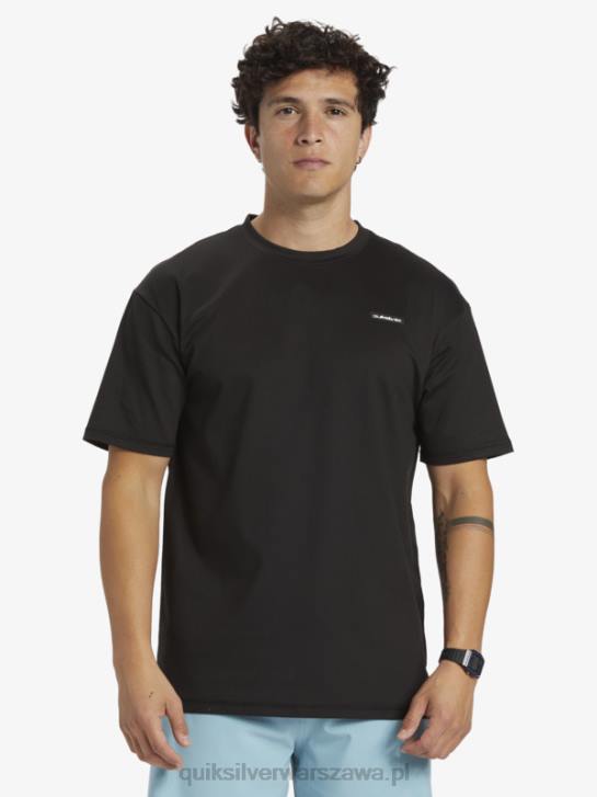 mężczyźni Quiksilver omni session upf 50 koszulka surfingowa z krótkim rękawem 4DBV543 czarny