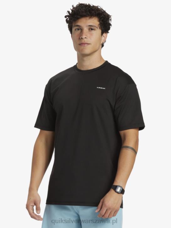 mężczyźni Quiksilver omni session upf 50 koszulka surfingowa z krótkim rękawem 4DBV543 czarny