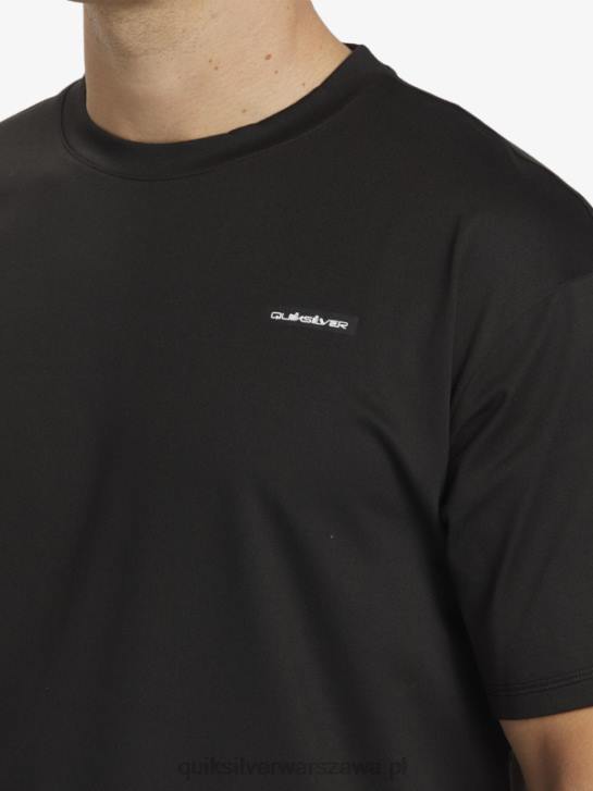mężczyźni Quiksilver omni session upf 50 koszulka surfingowa z krótkim rękawem 4DBV543 czarny