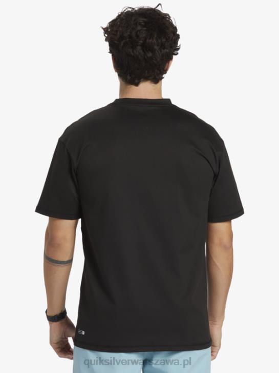 mężczyźni Quiksilver omni session upf 50 koszulka surfingowa z krótkim rękawem 4DBV543 czarny