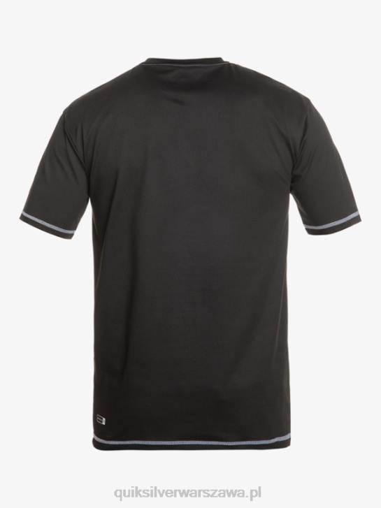 mężczyźni Quiksilver saturn surf t-shirt z krótkim rękawem upf 50 4DBV587 czarny