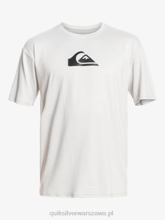mężczyźni Quiksilver solidna koszulka surfingowa z krótkim rękawem upf 50 4DBV884 szary fiolet