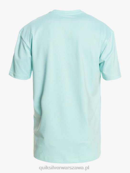 mężczyźni Quiksilver solidna koszulka surfingowa z krótkim rękawem upf 50 4DBV889 anioł niebieski
