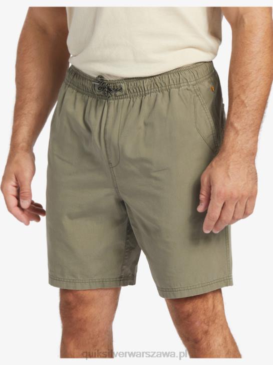 mężczyźni Quiksilver Waterman Last Light elastyczne 19 szorty 4DBV253 zakurzona oliwka