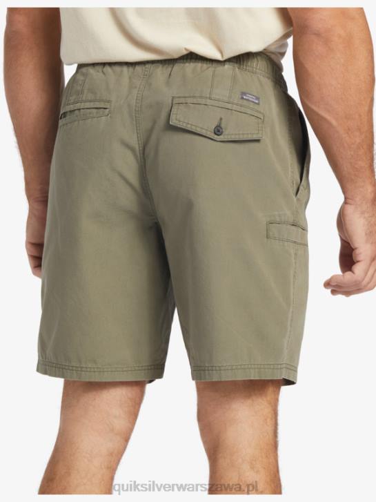 mężczyźni Quiksilver Waterman Last Light elastyczne 19 szorty 4DBV253 zakurzona oliwka