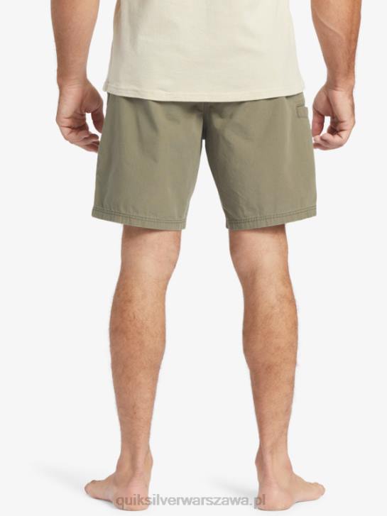 mężczyźni Quiksilver Waterman Last Light elastyczne 19 szorty 4DBV253 zakurzona oliwka