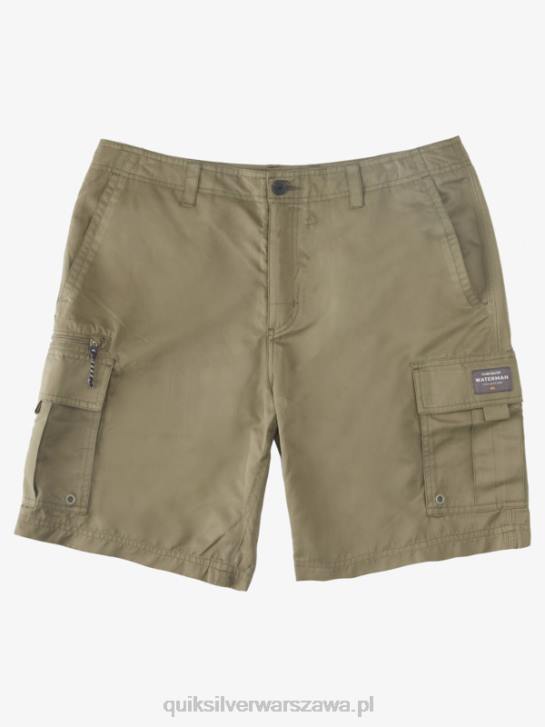 mężczyźni Quiksilver Waterman Maledive Atoll cargo 20 szorty 4DBV787 zakurzona oliwka
