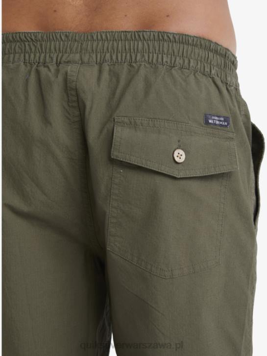 mężczyźni Quiksilver Waterman po szortach do surfowania 4DBV1579 zakurzona oliwka