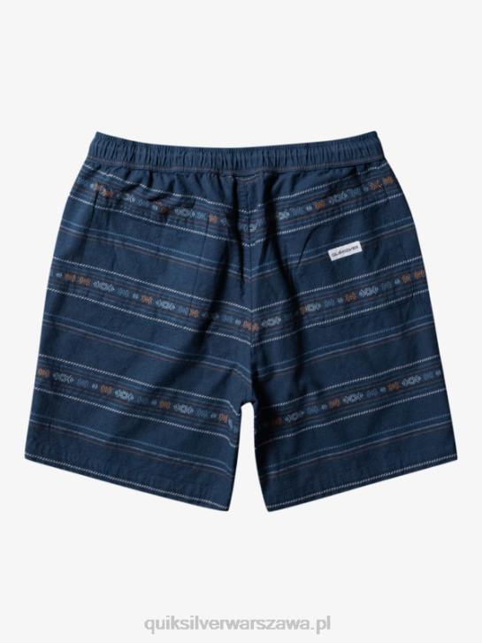 mężczyźni Quiksilver Żakardowe szorty Taxer 4DBV420 granatowy mini żakard o północy