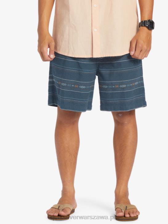 mężczyźni Quiksilver Żakardowe szorty Taxer 4DBV420 granatowy mini żakard o północy