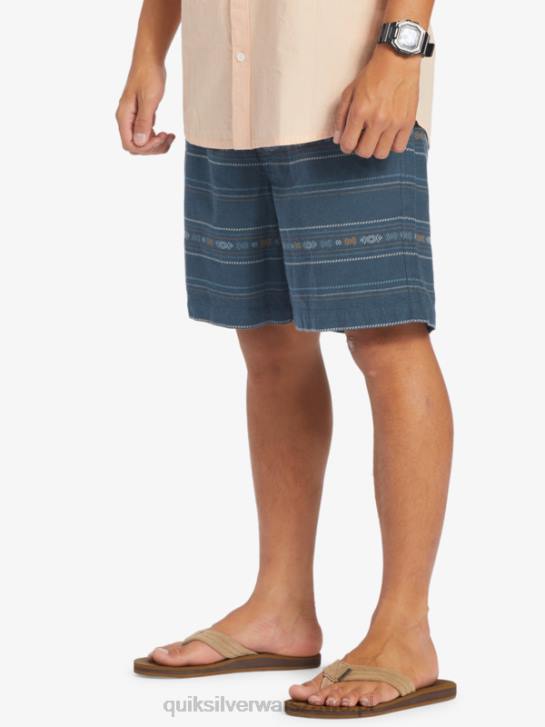 mężczyźni Quiksilver Żakardowe szorty Taxer 4DBV420 granatowy mini żakard o północy