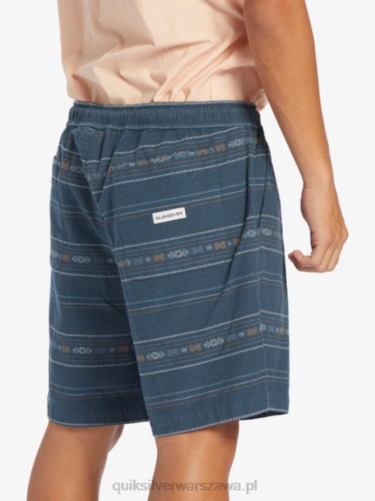 mężczyźni Quiksilver Żakardowe szorty Taxer 4DBV420 granatowy mini żakard o północy