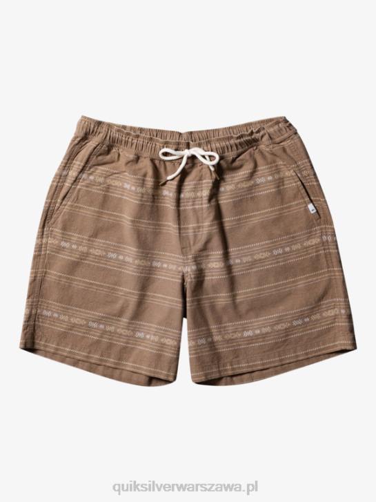 mężczyźni Quiksilver Żakardowe szorty Taxer 4DBV421 oliwkowo-szary mini żakard