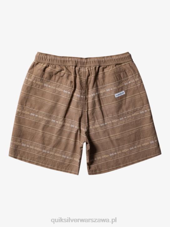 mężczyźni Quiksilver Żakardowe szorty Taxer 4DBV421 oliwkowo-szary mini żakard
