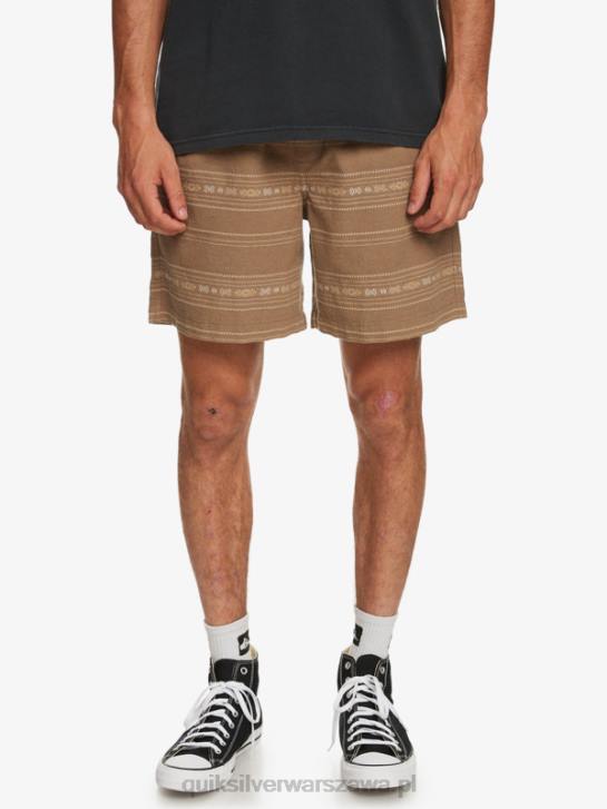 mężczyźni Quiksilver Żakardowe szorty Taxer 4DBV421 oliwkowo-szary mini żakard