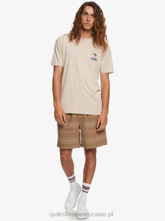 mężczyźni Quiksilver Żakardowe szorty Taxer 4DBV421 oliwkowo-szary mini żakard
