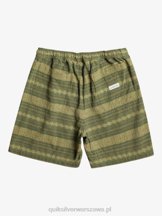 mężczyźni Quiksilver Żakardowe szorty Taxer 4DBV422 czterolistna koniczyna Taxer żakard