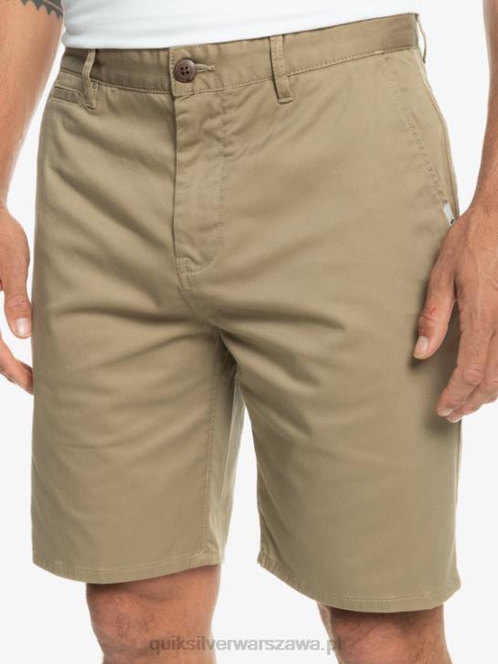 mężczyźni Quiksilver codzienne szorty chino 20 ze stretchem Union 4DBV854 drewno wiązu