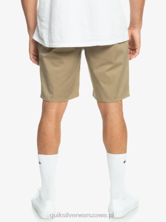 mężczyźni Quiksilver codzienne szorty chino 20 ze stretchem Union 4DBV854 drewno wiązu