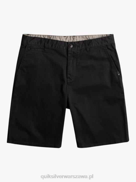 mężczyźni Quiksilver codzienne szorty chino 20 ze stretchem Union 4DBV856 czarny