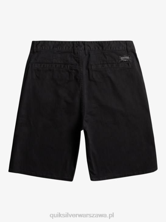 mężczyźni Quiksilver codzienne szorty chino 20 ze stretchem Union 4DBV856 czarny
