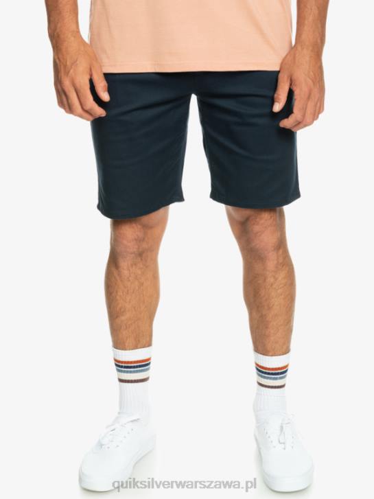 mężczyźni Quiksilver codzienne szorty chino 20 ze stretchem Union 4DBV857 granatowa marynarka