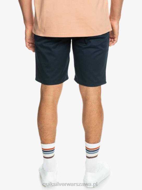mężczyźni Quiksilver codzienne szorty chino 20 ze stretchem Union 4DBV857 granatowa marynarka