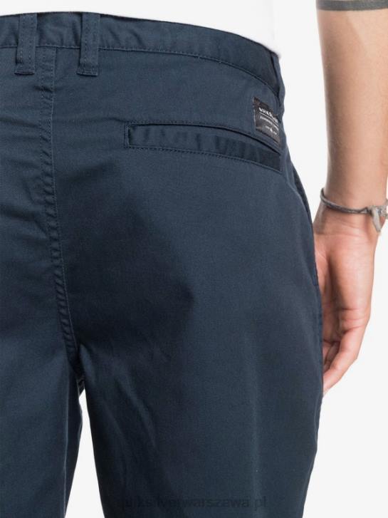 mężczyźni Quiksilver codzienne szorty typu chino ze stretchem 20 4DBV1316 granatowa marynarka