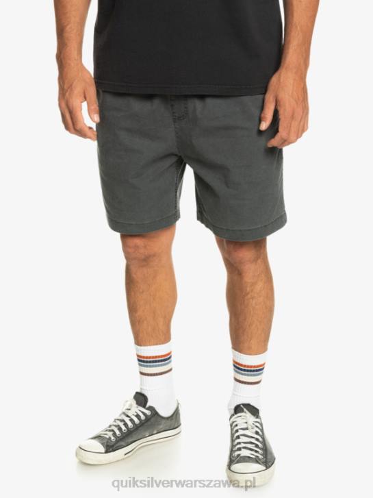 mężczyźni Quiksilver elastyczne szorty Taxer 4DBV321 czarny