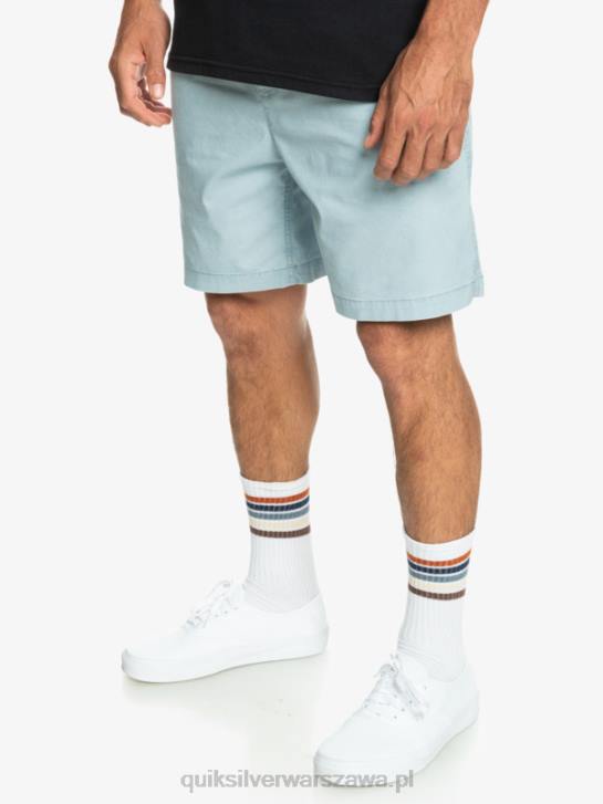 mężczyźni Quiksilver elastyczne szorty Taxer 4DBV324 niebiański błękit