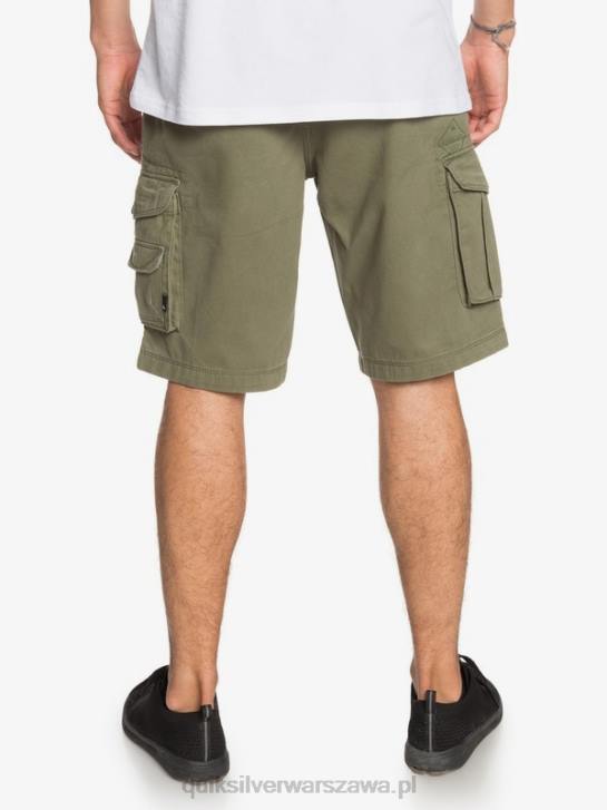 mężczyźni Quiksilver kluczowe szorty bojówki Battle 21 4DBV1523 czterolistna koniczyna