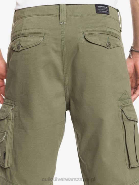 mężczyźni Quiksilver kluczowe szorty bojówki Battle 21 4DBV1523 czterolistna koniczyna